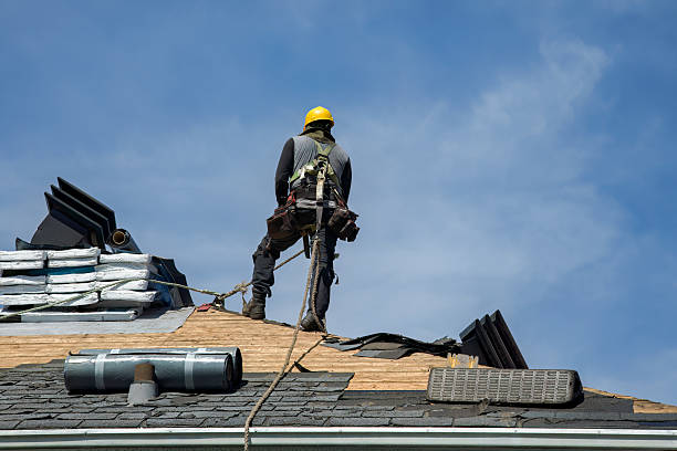 Professional Roof Replacement technician working in Clare, IL